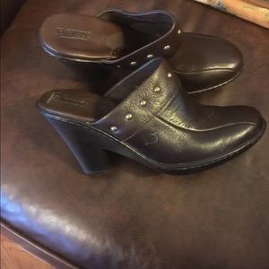 Born Brown Clogs